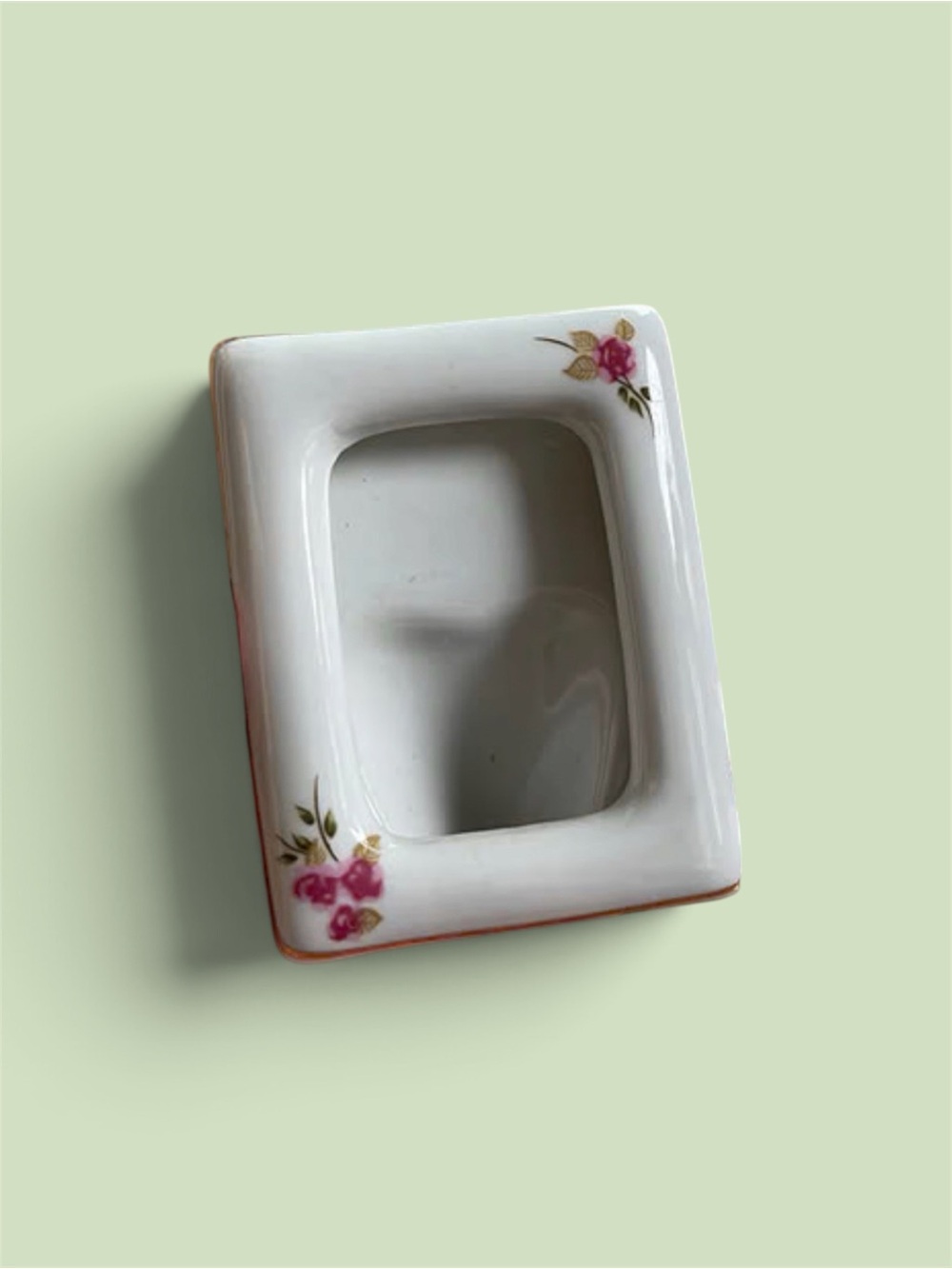 Vintage Genuine Porcelain 3 1/2" Picture Frame Made in Japan